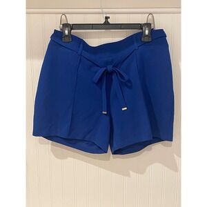 NYCC New York Clothing Co. Royal Blue‎ Tie Waist Dress Shorts Size 10